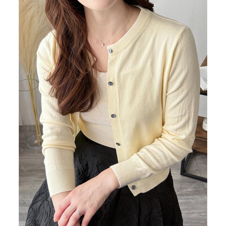 ソフトタッチニットカーディガン レディース 秋冬 | Amulet | 詳細画像14 