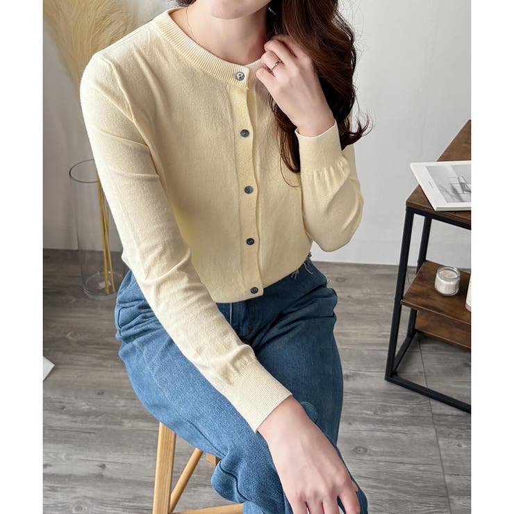 ソフトタッチニットカーディガン レディース 秋冬 | Amulet | 詳細画像16 