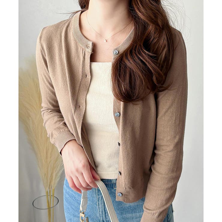 ソフトタッチニットカーディガン レディース 秋冬 | Amulet | 詳細画像20 