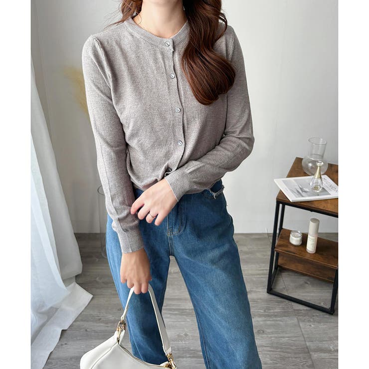 ソフトタッチニットカーディガン レディース 秋冬 | Amulet | 詳細画像24 