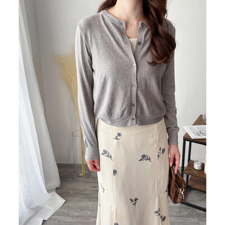 ソフトタッチニットカーディガン レディース 秋冬 | Amulet | 詳細画像25 