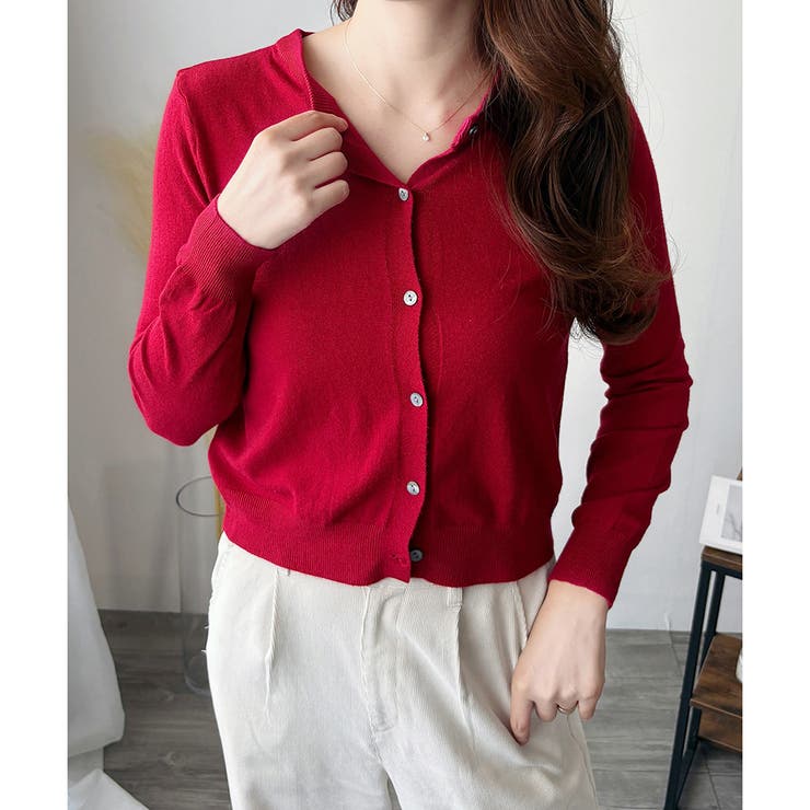 ソフトタッチニットカーディガン レディース 秋冬 | Amulet | 詳細画像26 