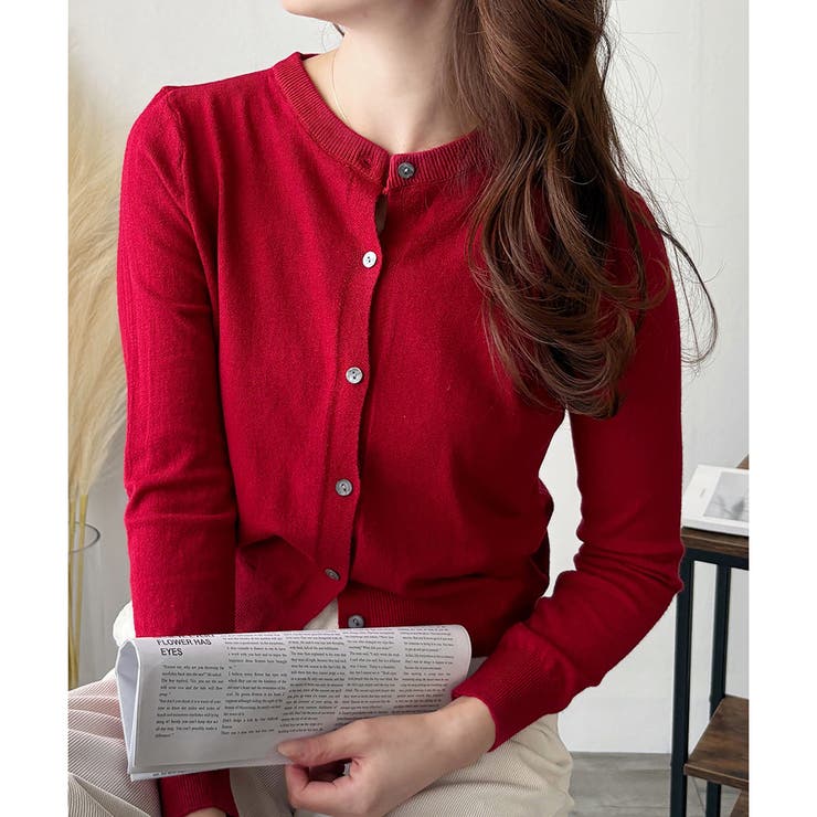 ソフトタッチニットカーディガン レディース 秋冬 | Amulet | 詳細画像28 