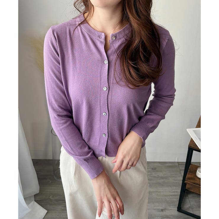 ソフトタッチニットカーディガン レディース 秋冬 | Amulet | 詳細画像34 