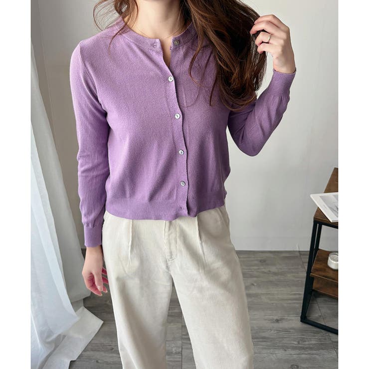 ソフトタッチニットカーディガン レディース 秋冬 | Amulet | 詳細画像35 