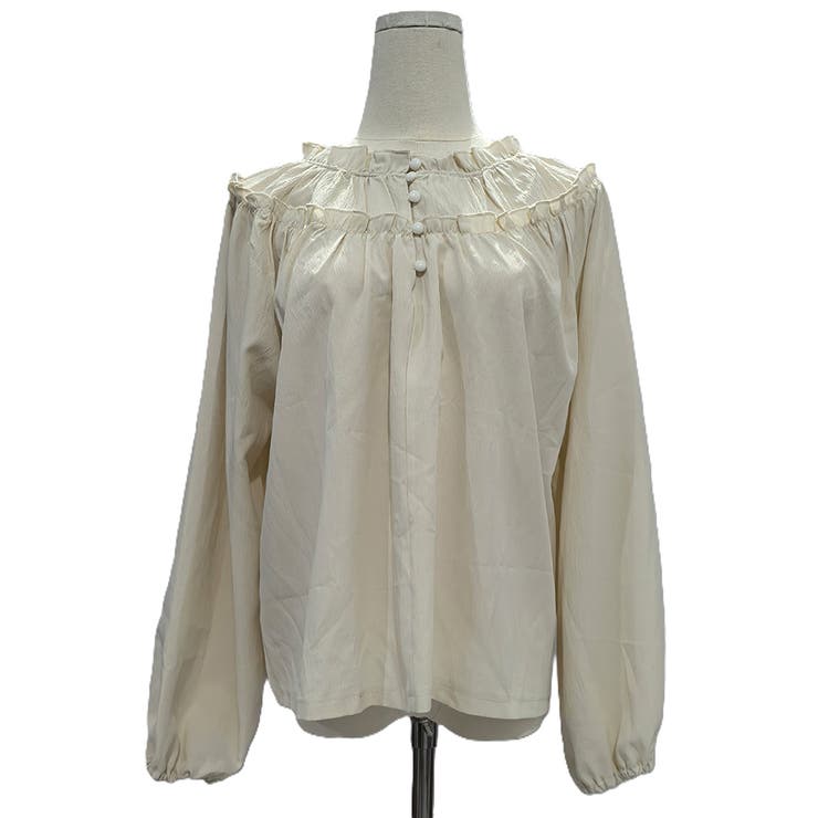 フリルネックボリュームスリーブブラウス レディース 長袖 | Amulet | 詳細画像21 