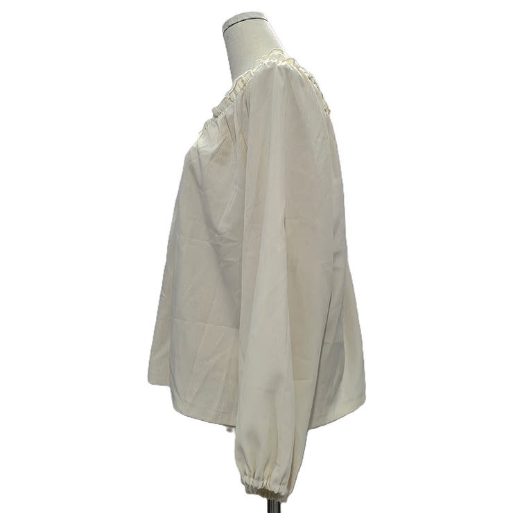 フリルネックボリュームスリーブブラウス レディース 長袖 | Amulet | 詳細画像23 