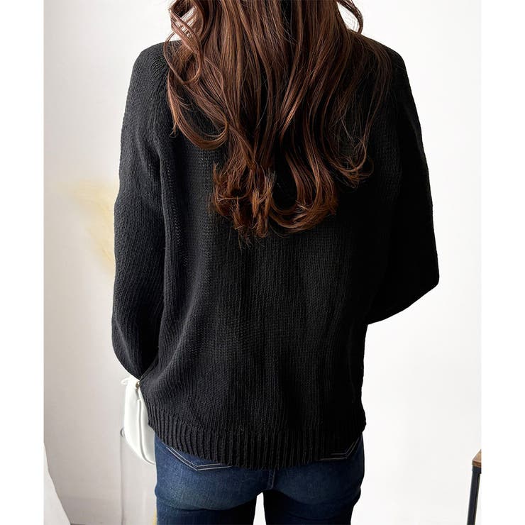 コンパクトニットカーディガン レディース ショート丈 | Amulet | 詳細画像16 