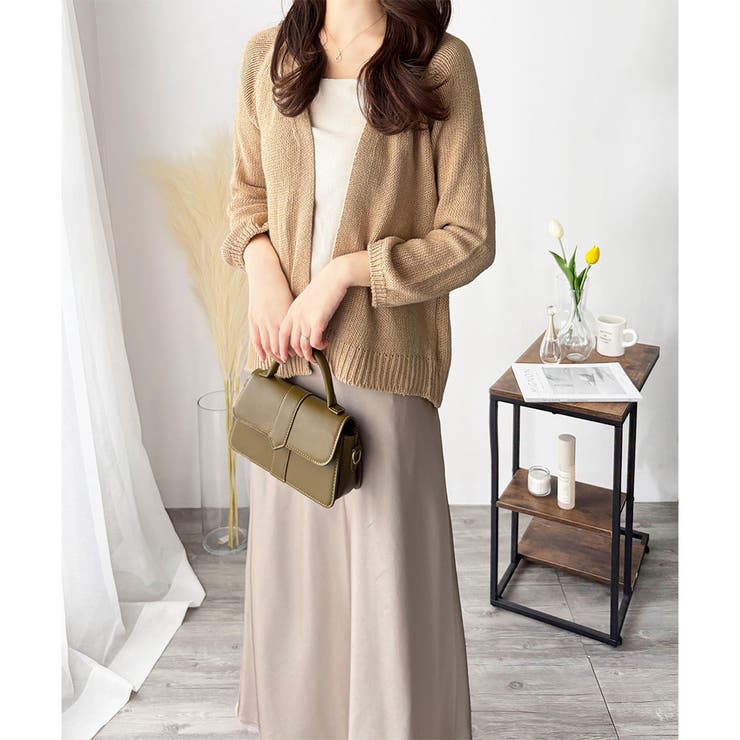 コンパクトニットカーディガン レディース ショート丈 | Amulet | 詳細画像24 