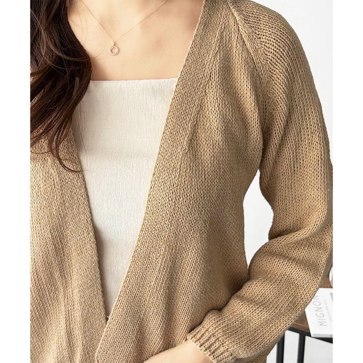 コンパクトニットカーディガン レディース ショート丈 | Amulet | 詳細画像26 