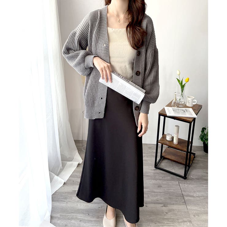 ざっくり編みオーバーサイズカーディガン レディース 秋冬 | Amulet | 詳細画像18 