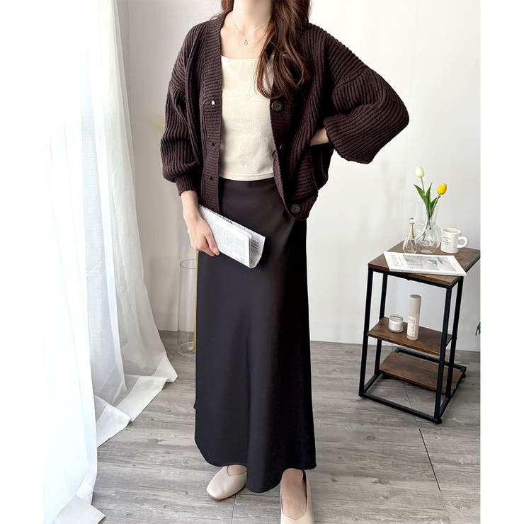 ざっくり編みオーバーサイズカーディガン レディース 秋冬 | Amulet | 詳細画像26 