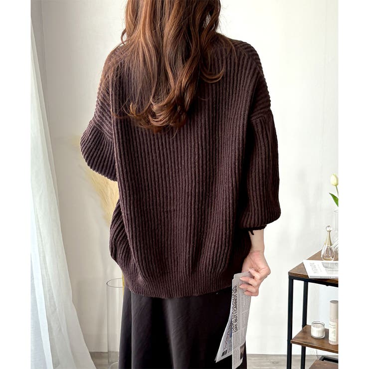 ざっくり編みオーバーサイズカーディガン レディース 秋冬 | Amulet | 詳細画像27 