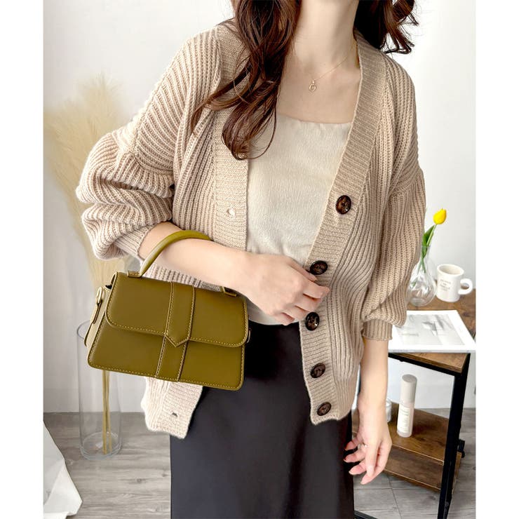 ざっくり編みオーバーサイズカーディガン レディース 秋冬 | Amulet | 詳細画像9 