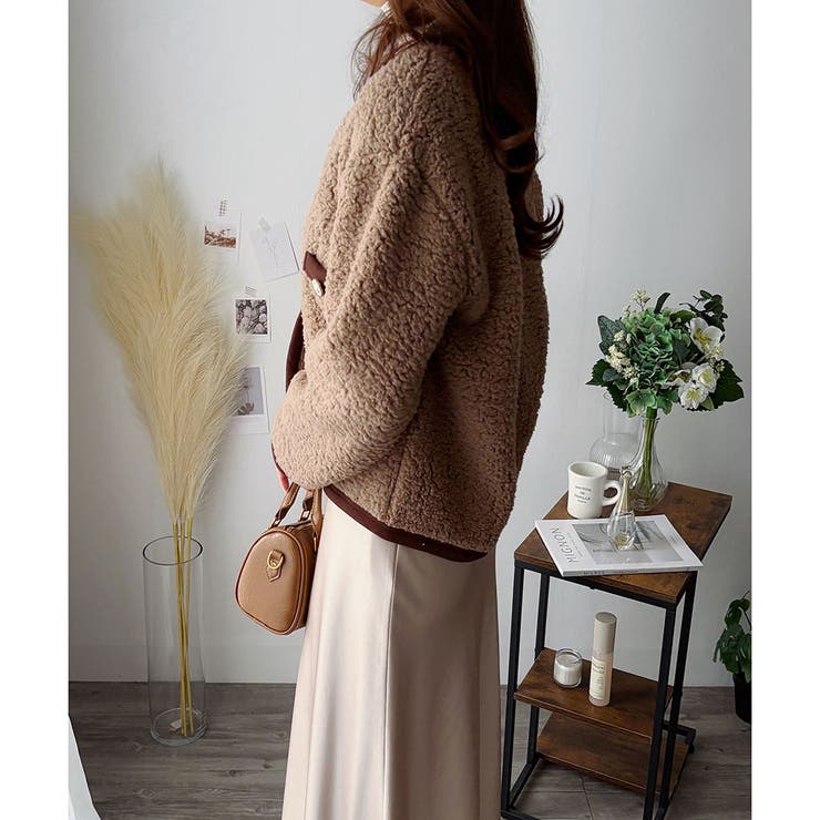 ノーカラーボアジャケット レディース 秋冬 | Amulet | 詳細画像14 