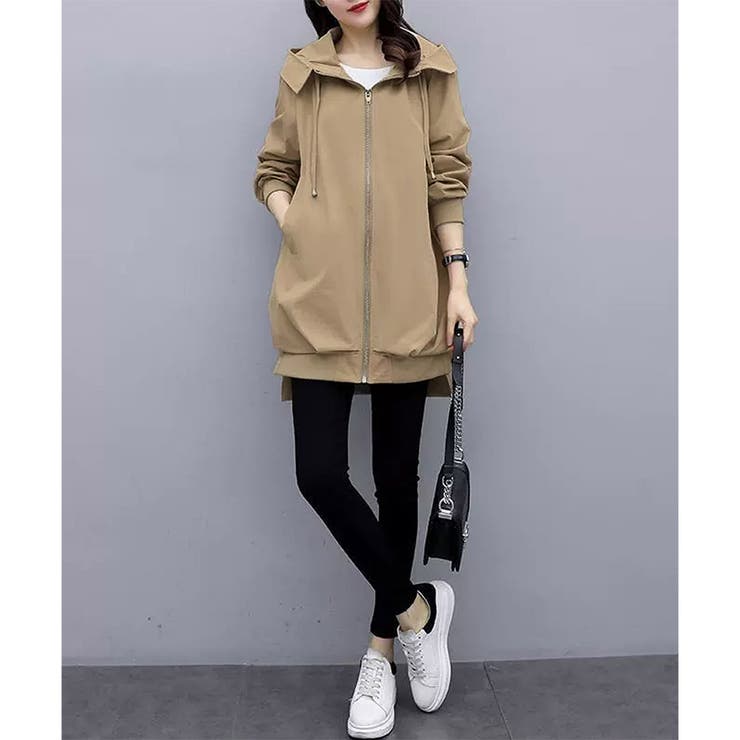 フード付きカジュアルジャケット 春秋 ゆったり | Amulet | 詳細画像20 