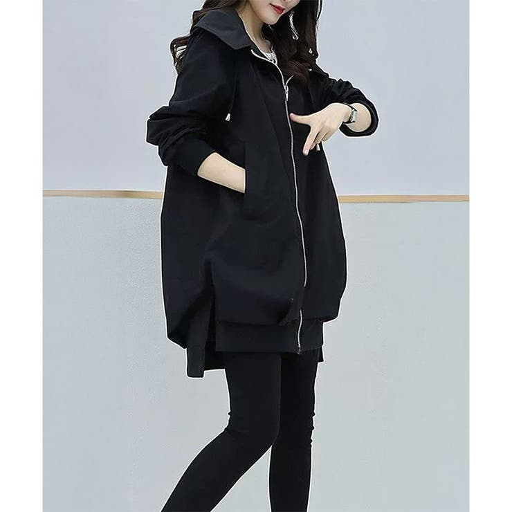 フード付きカジュアルジャケット 春秋 ゆったり | Amulet | 詳細画像6 