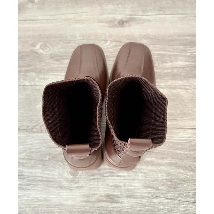 ニット切替スクエアトゥショートブーツ レディース チャンキーヒール | Amulet | 詳細画像26 