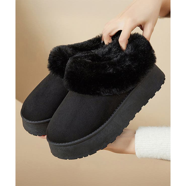 厚底フェイクファーシューズ レディース 秋冬 | Amulet | 詳細画像10 