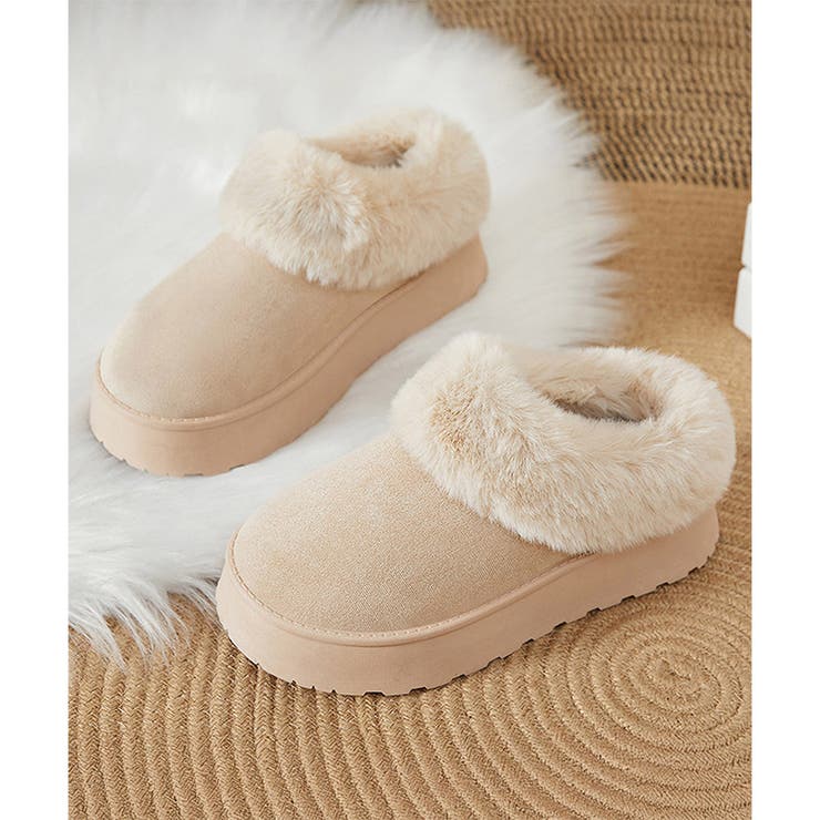 厚底フェイクファーシューズ レディース 秋冬 | Amulet | 詳細画像13 