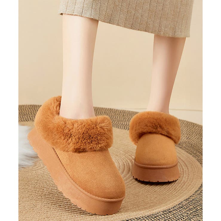 厚底フェイクファーシューズ レディース 秋冬 | Amulet | 詳細画像3 