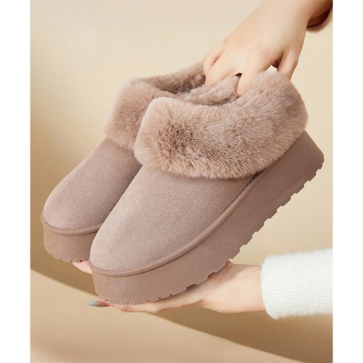 厚底フェイクファーシューズ レディース 秋冬 | Amulet | 詳細画像4 