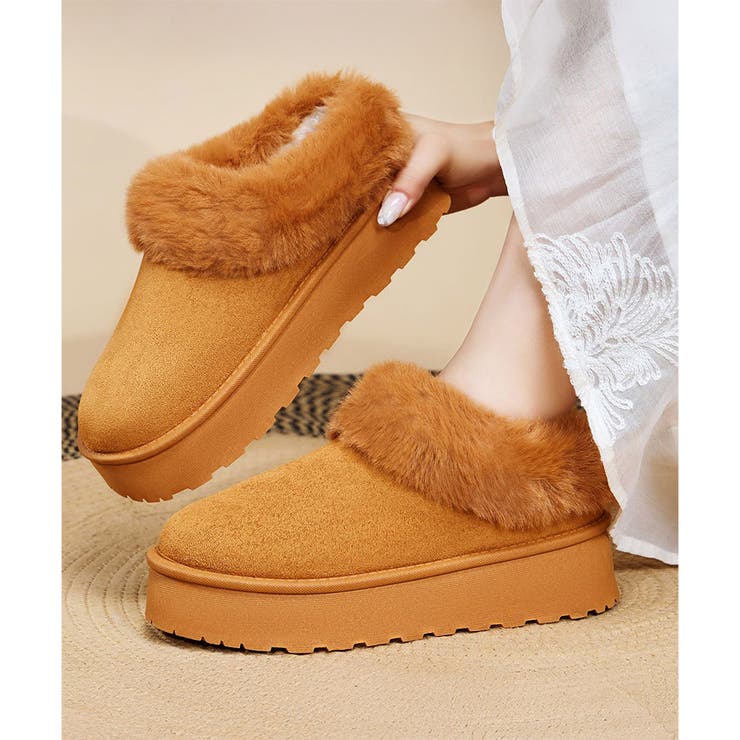 厚底フェイクファーシューズ レディース 秋冬 | Amulet | 詳細画像8 