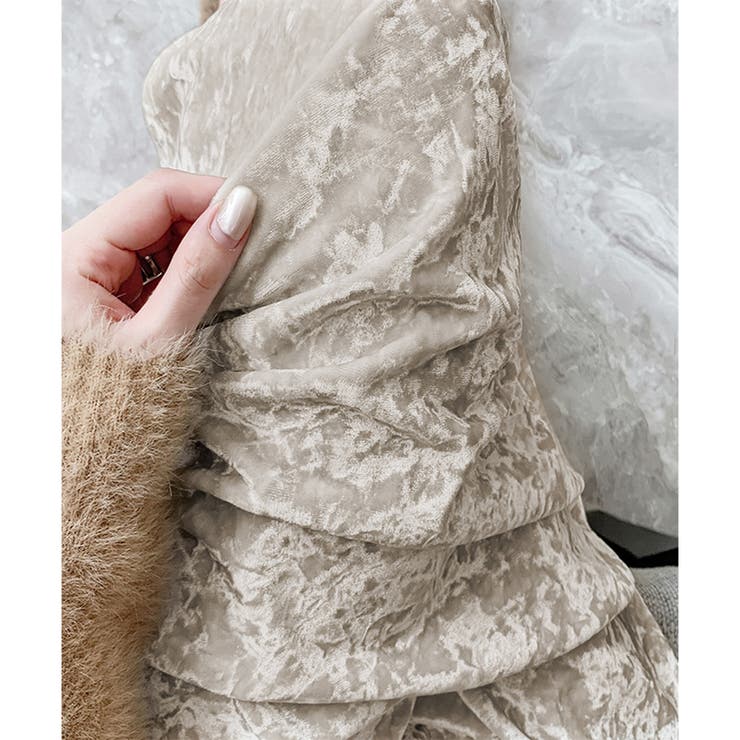 ベロア風ロングスカート レディース 秋冬 | Amulet | 詳細画像19 