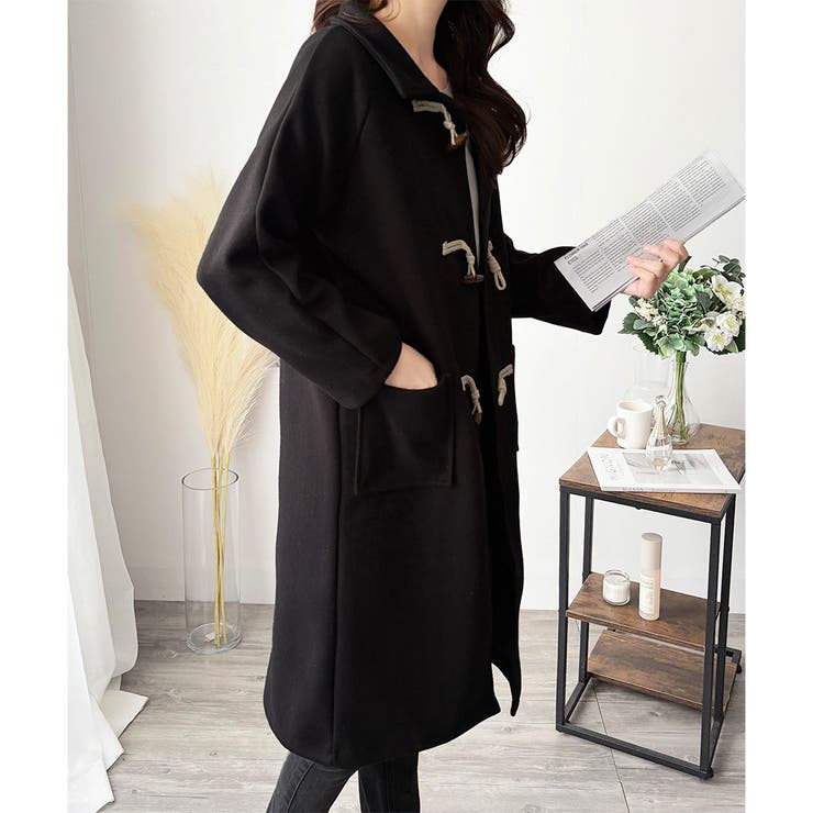 トグルボタンロング丈コート レディース 秋冬 | Amulet | 詳細画像15 