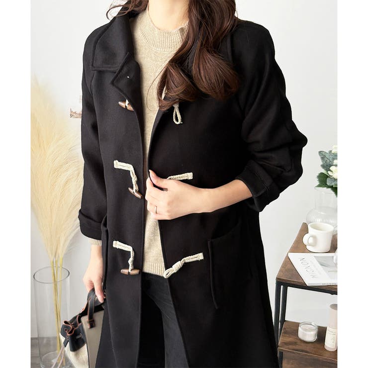 トグルボタンロング丈コート レディース 秋冬 | Amulet | 詳細画像2 