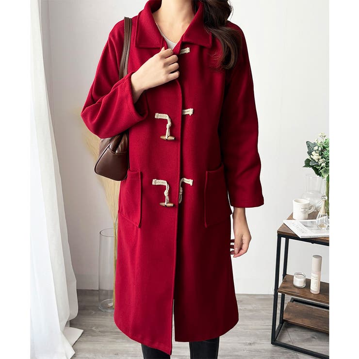 トグルボタンロング丈コート レディース 秋冬 | Amulet | 詳細画像24 