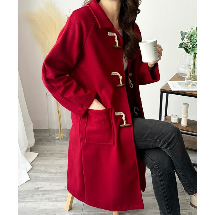 トグルボタンロング丈コート レディース 秋冬 | Amulet | 詳細画像26 