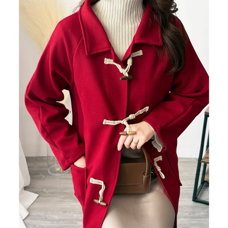 トグルボタンロング丈コート レディース 秋冬 | Amulet | 詳細画像29 