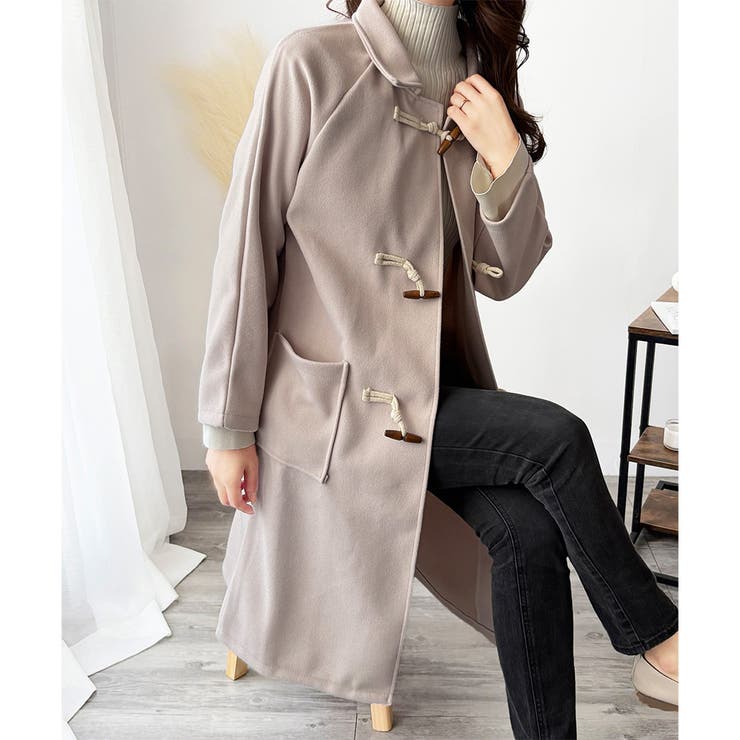 トグルボタンロング丈コート レディース 秋冬 | Amulet | 詳細画像3 