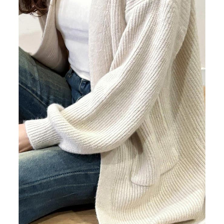 ロングニット長袖カーディガン レディース 秋冬 | Amulet | 詳細画像31 