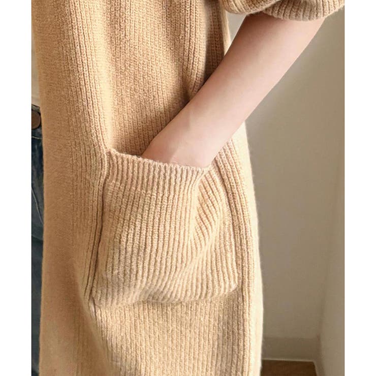 ロングニット長袖カーディガン レディース 秋冬 | Amulet | 詳細画像32 