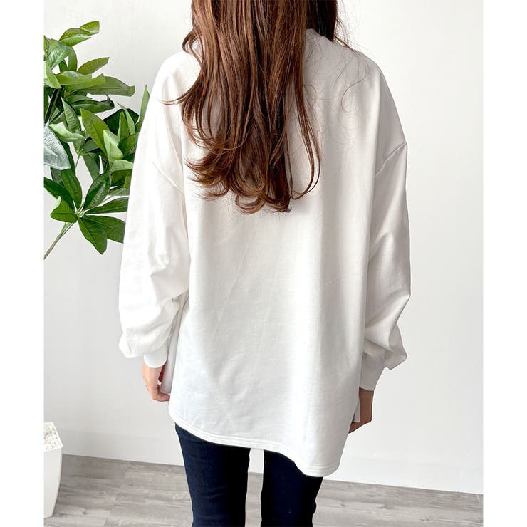 ルーズシルエットカットソー レディース 体型カバー | Amulet | 詳細画像12 