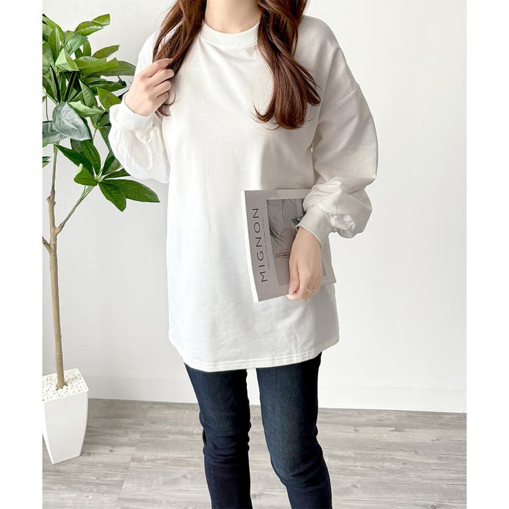 ルーズシルエットカットソー レディース 体型カバー | Amulet | 詳細画像2 