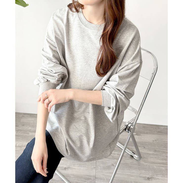 ルーズシルエットカットソー レディース 体型カバー | Amulet | 詳細画像3 