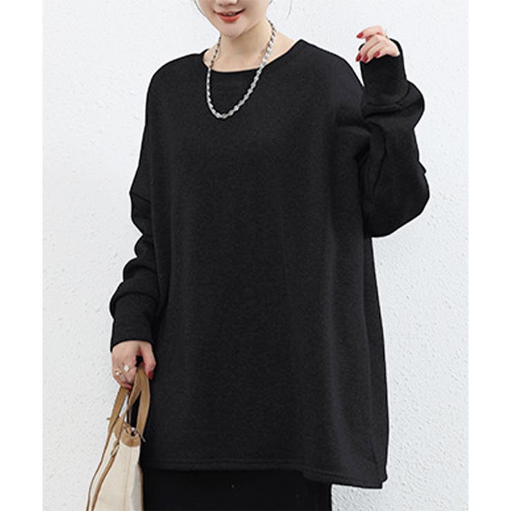 ラウンドネックオーバーサイズプルオーバー レディース 長袖 | Amulet | 詳細画像17 