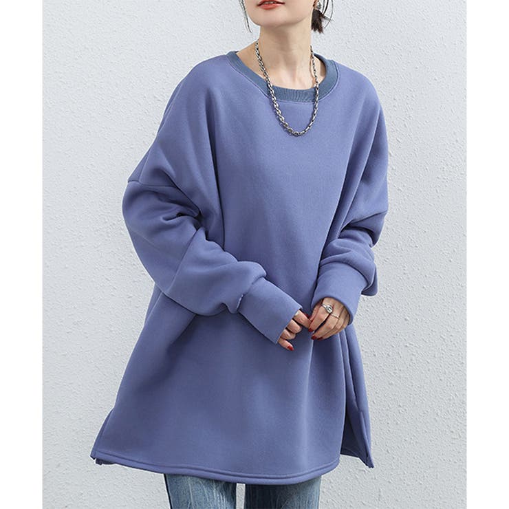 ラウンドネックオーバーサイズプルオーバー レディース 長袖 | Amulet | 詳細画像19 