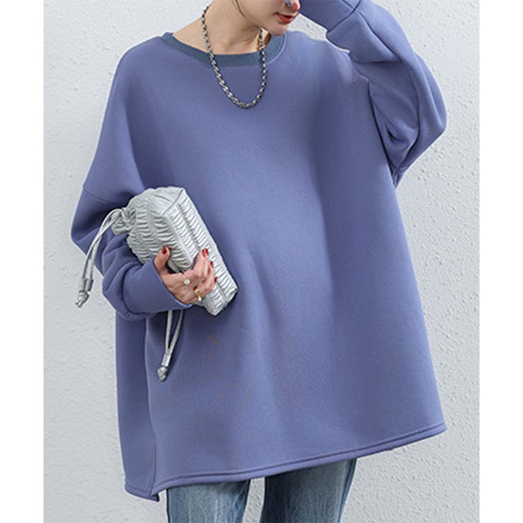 ラウンドネックオーバーサイズプルオーバー レディース 長袖 | Amulet | 詳細画像21 