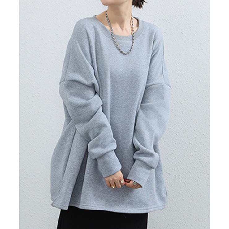 ラウンドネックオーバーサイズプルオーバー レディース 長袖 | Amulet | 詳細画像24 