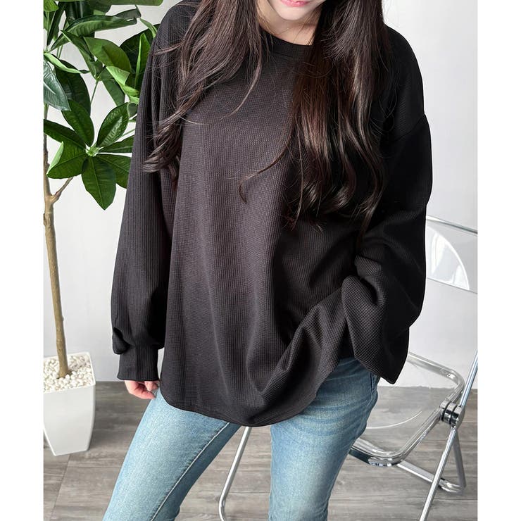 ラウンドネックボリュームスリーブトップス レディース 長袖 | Amulet | 詳細画像18 