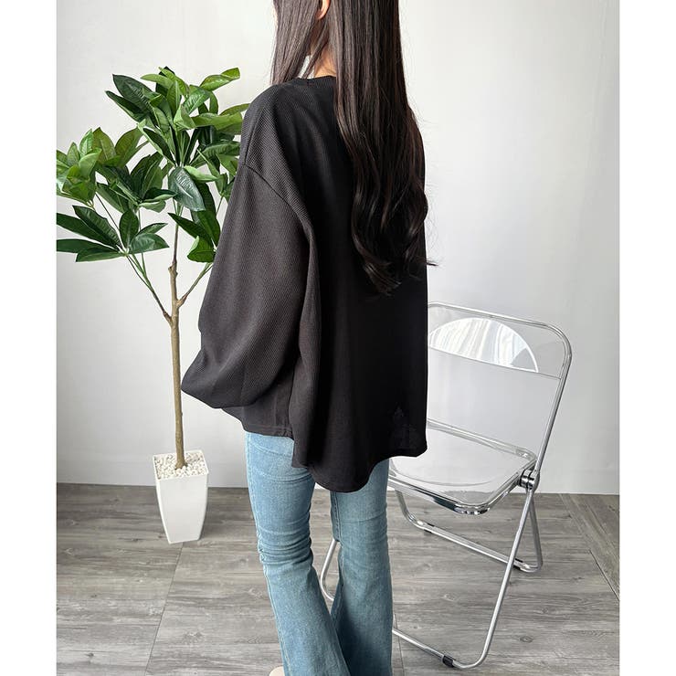 ラウンドネックボリュームスリーブトップス レディース 長袖 | Amulet | 詳細画像19 