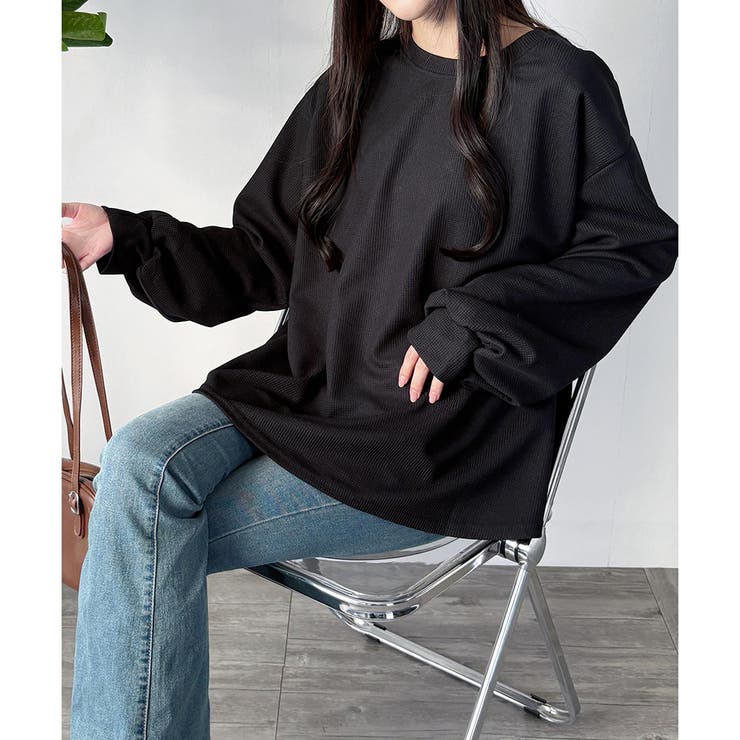 ラウンドネックボリュームスリーブトップス レディース 長袖 | Amulet | 詳細画像21 