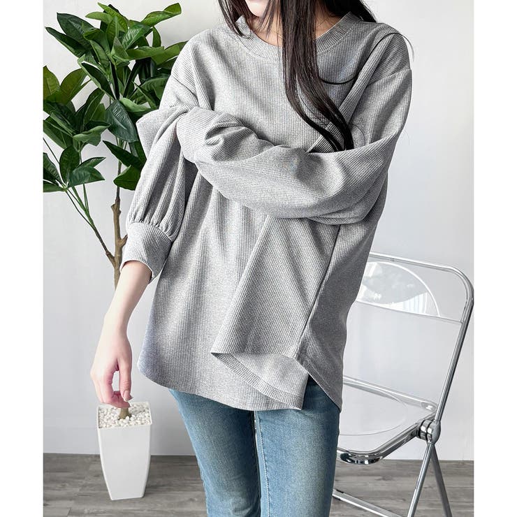 ラウンドネックボリュームスリーブトップス レディース 長袖 | Amulet | 詳細画像26 