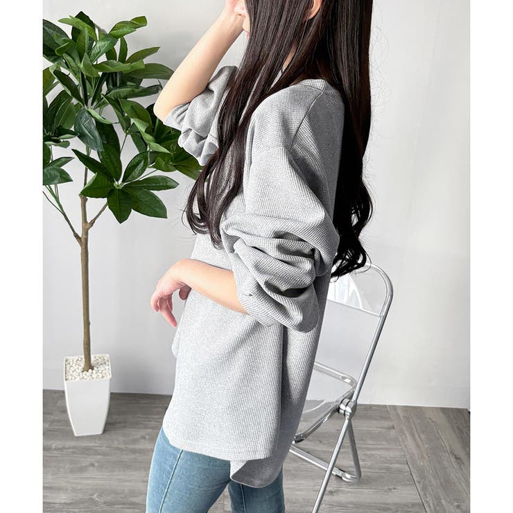 ラウンドネックボリュームスリーブトップス レディース 長袖 | Amulet | 詳細画像27 