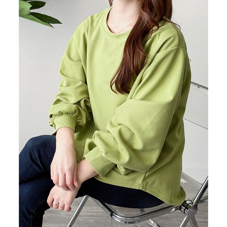 ラウンドネックボリュームスリーブトップス レディース 長袖 | Amulet | 詳細画像40 