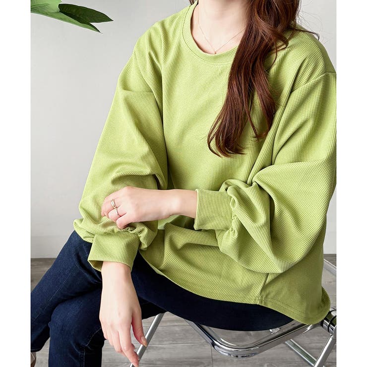 ラウンドネックボリュームスリーブトップス レディース 長袖 | Amulet | 詳細画像41 